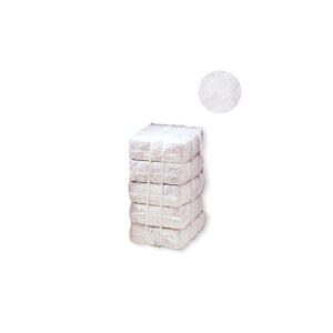 Retalls de llençols de cotó blanc